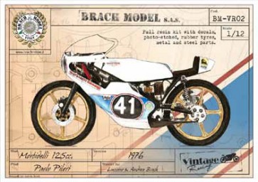 Brach Model 1/12 Morbidelli 125cc 1976(Driver : Pier Paolo) , bm73008,