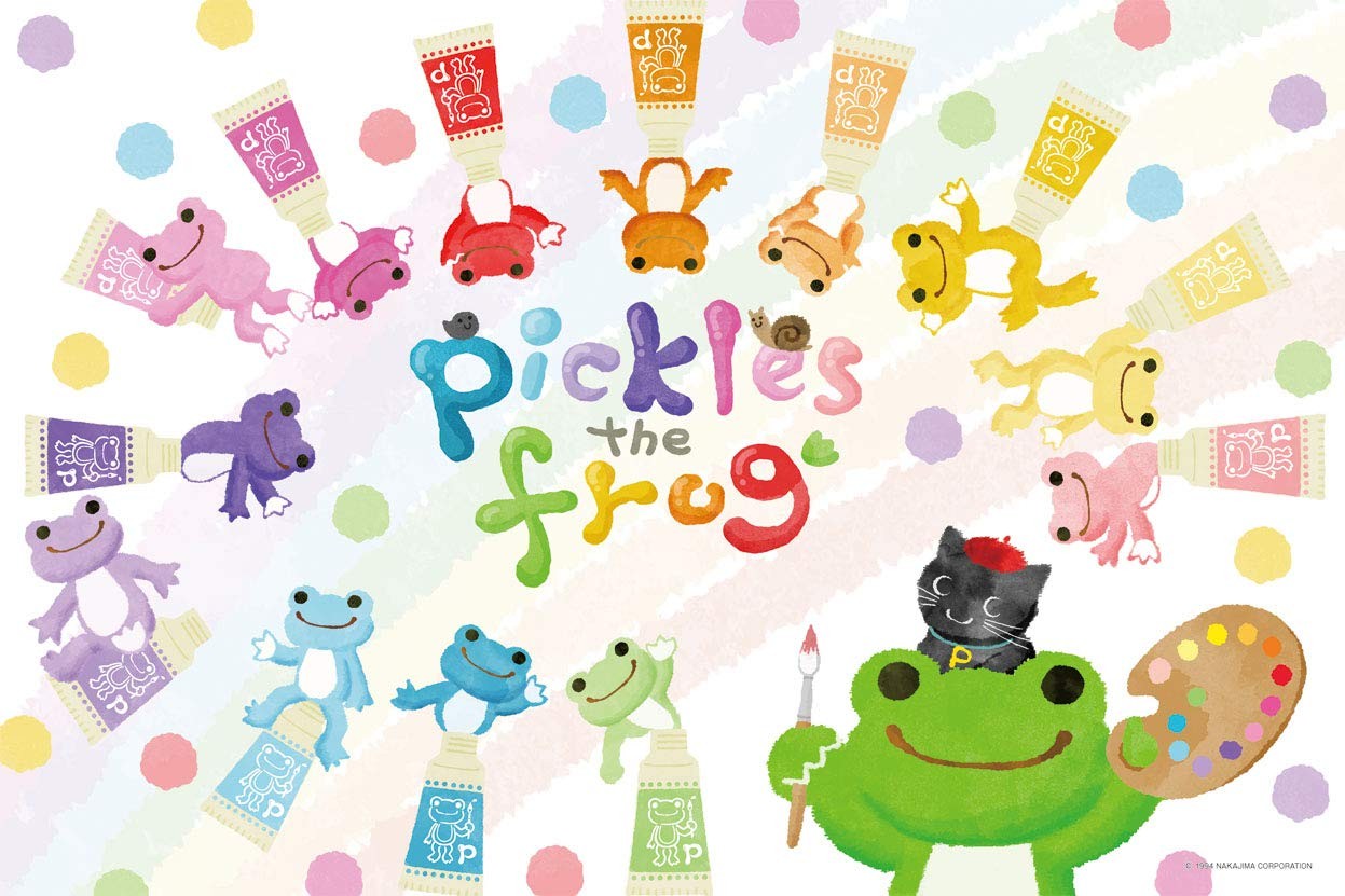 Cuties Jigsaw Pickles the Frog Rainbow Colors 1000pcs trackable