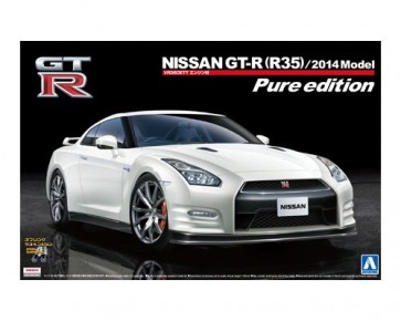 1/24 NISSAN GT-R (R35) Pure Edition 2014-MODEL w/Engine, AOS11324, by AOSHIMA