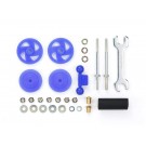 Tamiya Mini 4WD Grade Up Part LARGE DIA. STABILIZER HEAD SET BLUE (17MM) (BLUE) (MINI 4WD LIMITED) , TAM54308, by TAMIYA