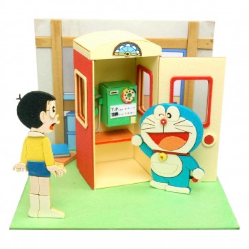 Sankei MINIATUART KIT DORAEMON MINI WHAT-IF PHONE BOOTH  , SNK49735, by SANKEI