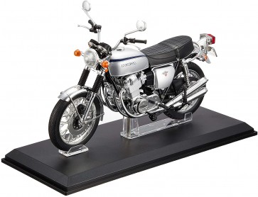 Aoshima 1/12 Skynet Complete Motorcycle Model Honda CB750FOUR (K2) Silver  , AOS06587, by AOSHIMA