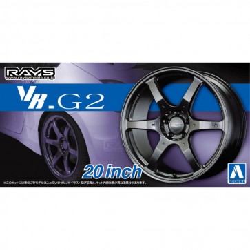 Aoshima 1/24 Volk Racing VR.G 2 20 inches  (4 wheels & tires), AOS55175, by AOSHIMA