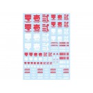 HI Q PARTS JPN DECAL 01 RED (1PC)  , HIQ75091, by HI Q PARTS