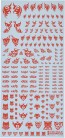 HiQ Parts Tattoo Decal 01 "Heart" Red (1 piece), HIQTTD-01-RED, by HI Q PARTS