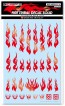 HI Q PARTS Fire Tribal Decal Solid Metallic Red (1pcs), HIQ77484, by HI Q PARTS