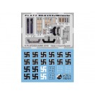 Platz 1/72 Focke-Wulf Fw190A Photo-Etched Parts (Interior) & Swastika Decal Set  t, PLZ51896, by PLATZ