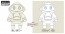Hasegawa MechatroWeGo SMALL MECHATROMATE NO.03 EXCHANGE FACE SET IVORY & BLANK  , HAS47817, by HASEGAWA