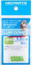 HI Q PARTS LUMI DOME 2 Fluorescent Green 5.0mm (10pcs), HIQ79457, by HI Q PARTS