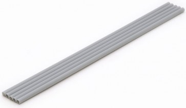 Wave Material series Plastic pipe 【gray】 thin type outer 5.0mm OM223 5pieces , WAV22230, by WAVE