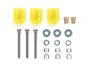 Tamiya Mini 4WD　Hi-Mount Tube Stabilizer Set (Clear Yellow)   , TAM55848, by TAMIYA