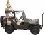 Hasegawa 1/24 1/4-ton 4 x 4 Truck (50 Caliber M2 Machine Gun Equipped) w/Blonde Girl Figure  , HAS22831, by HASEGAWA