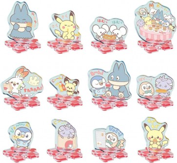 TAKARA TOMY Pokemon PokePiece Connecting Acrylic Stand -Diner- 1Box12pcs, TAK96873, by TAKARA TOMY