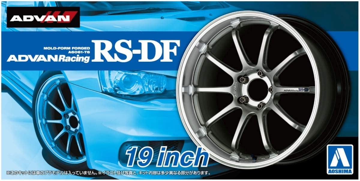 Aoshima 1/24 Advance Racing RS-DF 19 inch (4 wheels & tires) japan 