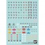 Bandai 30 MINUTES SISTERS WATER TRANSFER DECAL GENERAL PURPOSE 1, BAN37130, by BANDAI
