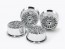 Tamiya Mini 4WD Grade Up Part WIRE SPOKE WHEELS FOR LOW-PROFILE TIRES (SILVER PLATED)  , TAM55312, by TAMIYA