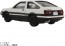 TAKARA TOMY Tomica Premium Unlimited STEERING VIEW Initial D AE86 Trueno (Volume 1), TAK59717, by TAKARA TOMY