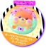 TAKARA TOMY Puni Deco Squishy Cute Sticky Hamster Donut Puni Deco Squishy , TAK61417, by TAKARA TOMY