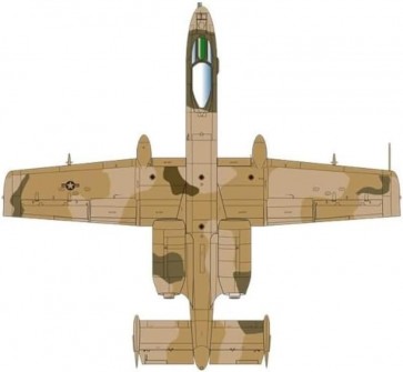 Platz 1/48 US Air Force Attack Aircraft A-10A Thunderbolt II Air Force Reserve Desert Camouflage Paint Machine Machine Gun & Pitot Tube Metal Parts Included, PLZ06763, by PLATZ