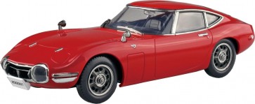 Aoshima 1/32 Raku-Pla Snap Kit No.06-SR Toyota 2000GT (Solar Red), AOS68137, by AOSHIMA