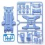 Tamiya Mini 4WD Grade Up Part VZ COLOR CHASSIS SET (PASTEL BLUE) (MINI 4WD SPECIAL PROJECT), TAM56296, by TAMIYA