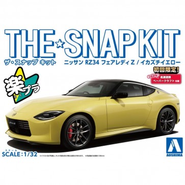 Aoshima 1/32 The Snap Kit No.17-A RZ34 FAIRLADY Z (IKAZUCHI YELLOW), AOS62609, by AOSHIMA