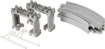 TAKARA TOMY PLA-RAIL R-27 HIGH SHELF CURVE RAIL  , TAK90419, by TAKARA TOMY