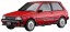 Hasegawa 1/24 Toyota Starlet EP71 Si Limited (3-Door) Mid-Term Red Color, HAS06601, by HASEGAWA