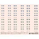 HI Q PARTS 1/12 Custom Eyes decal  12-C   , HIQ74254, by HI Q PARTS
