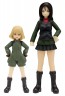 Platz 1/35 Girls & Panzer Pravda High School Figure Set Battle of the snowy field  plastic kit , PLZ32475, by PLATZ