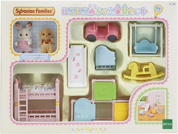 Epoch Sylvanian Families - Se-193 NikoNiko Baby Furniture Set  , EPC88608, by Epoch