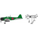 Fujimi 1/700 Special Series JAPANESE NAVY CARRIER-BASED AIRCRAFT SET 2 (LATE WARTIME), FUJ33318, by FUJIMI
