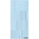 HI Q PARTS 1/100 RB03 Caution Decals One Color, Dar Gray (1pk), HIQ89456, by HI Q PARTS