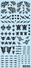 HiQ Parts Tattoo Decal 02 "Skull" Black (1 piece), HIQTTD-02-BLK, by HI Q PARTS