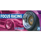 Aoshima 1/24 Focus Racing 14 inches plastic kit   (4 wheels & tires), AOS53744, by AOSHIMA