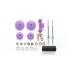 Tamiya Mini 4WD Grade Up Part JR LG DIA STABILIZER HEAD SET. 13MM, 15MM (PURPLE)  , TAM55183, by TAMIYA