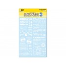 HI Q PARTS LGM Decal 2 White (1 piece), HIQ77859, by HI Q PARTS