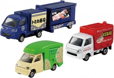 TAKARA TOMY Tomica Gift Let's all eat together! Tomica Food Shop Set, TAK91106, by TAKARA TOMY