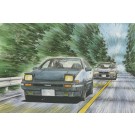 Fujimi 1/24 Initial D Series No.019 Trueno AE86 Carbon Bonnet Takumi Fujiwara, FUJ83947, by FUJIMI