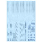 HI Q PARTS 1/144 RB01 Caution Decal One Color Blue 1pc  , HIQ74865, by HI Q PARTS