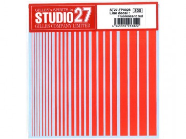 STUDIO27Line decal : Fluorescent red, stu13822, by STUDIO27