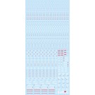 HI Q PARTS 1/100 RB01 Caution Decals White & Red (1pc), HIQ77231, by HI Q PARTS