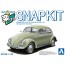 Aoshima Raku-Pla Snap Kit 1/32 No.20-RG Volkswagen Beetle (Reed Green), AOS68021, by AOSHIMA
