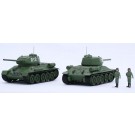 Fujimi 1/76 Special World Armor Series SOVIET MEDIUM TANK T-34/85 (2PCS)  , FUJ62425, by FUJIMI