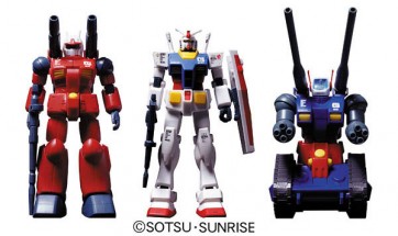 1/144 HGUC Gundam V Operation Set (RX-78-2 Gundam / RX-77-2 Gun Cannon / RX-75 Guntank), BAN40305, by BANDAI