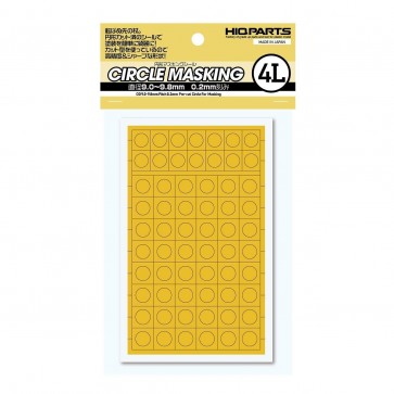 HI Q PARTS Round Masking Sticker 4L (9.0-9.8mm) (1pk), HIQ75985, by HI Q PARTS