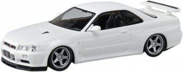 Aoshima 1/32 The Snap Kit No.11-SP3 Nissan R34 Skyline GT-R Custom Wheel (White Pearl), AOS66324, by AOSHIMA