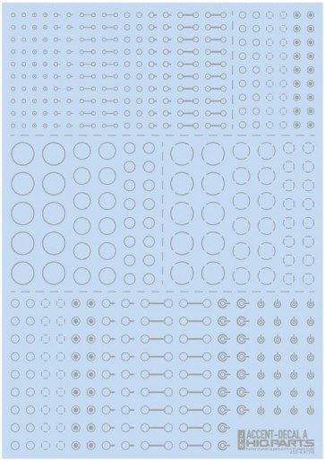 HI Q PARTS Accents Decal A Light gray (1 piece) , HIQ72786, by HI Q PARTS