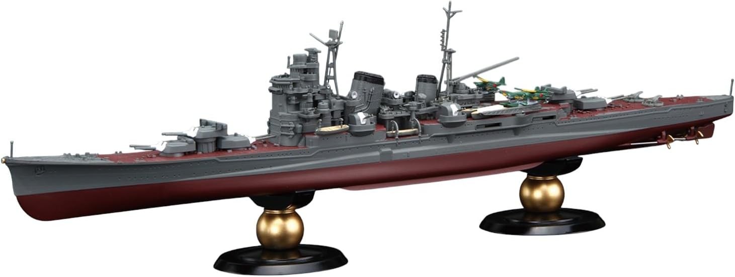 【MIOJ】鉄道模型（made in occupied Japan） 1/300 Scale Military MOC WWII Japanese Cruiser Suzuya