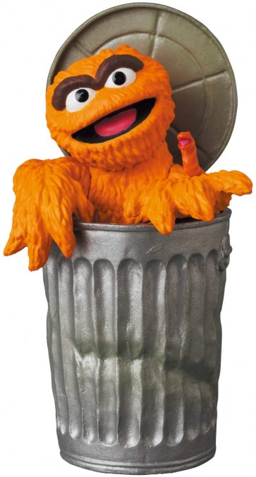 Medicom Toy UDF SESAME STREET SERIES 2 OSCAR THE GROUCH (The Original Orange Fur Ver.)  , MED55838, by MEDICOM TOY
